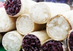 Vị ngon khó cưỡng của món xôi ống Đài Loan