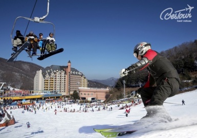 Khu trượt tuyết Yangji Pine - điểm đến lý tưởng cho mùa đông xứ Hàn
