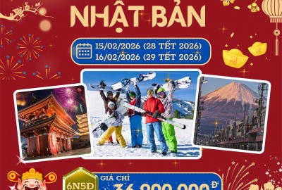 Tour Du lịch Nhật Bản Tết Bính Ngọ 2026 (28,29 Tết)
