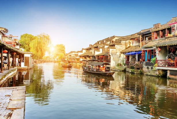 Tây Đường cổ trấn phản chiếu không khí bình yên của Giang Nam Trung Quốc Tây Đường cổ trấn phản chiếu không khí bình yên của Giang Nam Trung Quốc