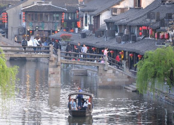 Tây Đường cổ trấn phản chiếu không khí bình yên của Giang Nam Trung Quốc Tây Đường cổ trấn phản chiếu không khí bình yên của Giang Nam Trung Quốc