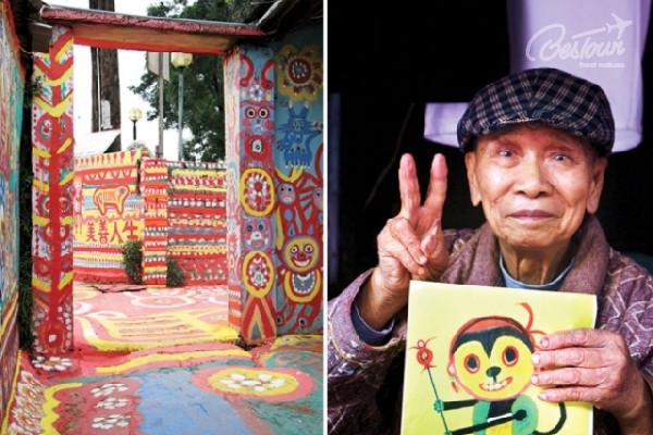 Trải nghiệm mới lạ tại ngôi làng Cầu Vồng của Đài Loan Trải nghiệm mới lạ tại ngôi làng Cầu Vồng của Đài Loan