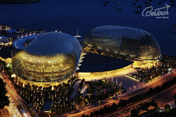 Độc lạ với thiết kế của nhà hát trái sầu riêng - Esplanade Singapore  Độc lạ với thiết kế của nhà hát trái sầu riêng - Esplanade Singapore